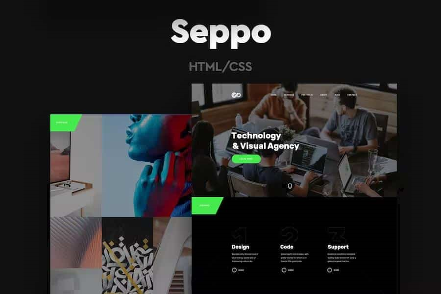 SEPPO – CORPORATE ONE PAGE HTML TEMPLATE